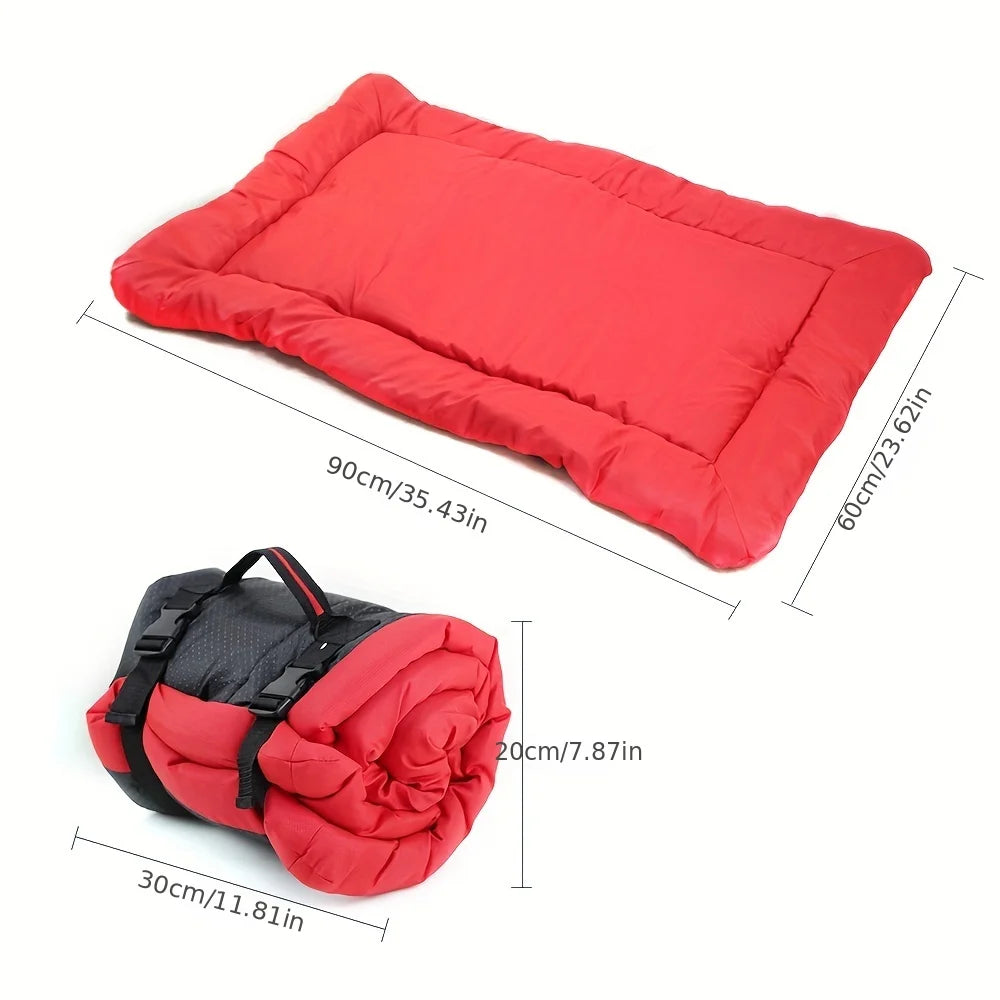 Colchoneta lavable para perros con superficie de jean