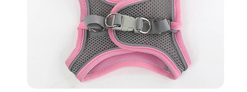 Pretal chaleco reflectivo con correa para perros pequeños