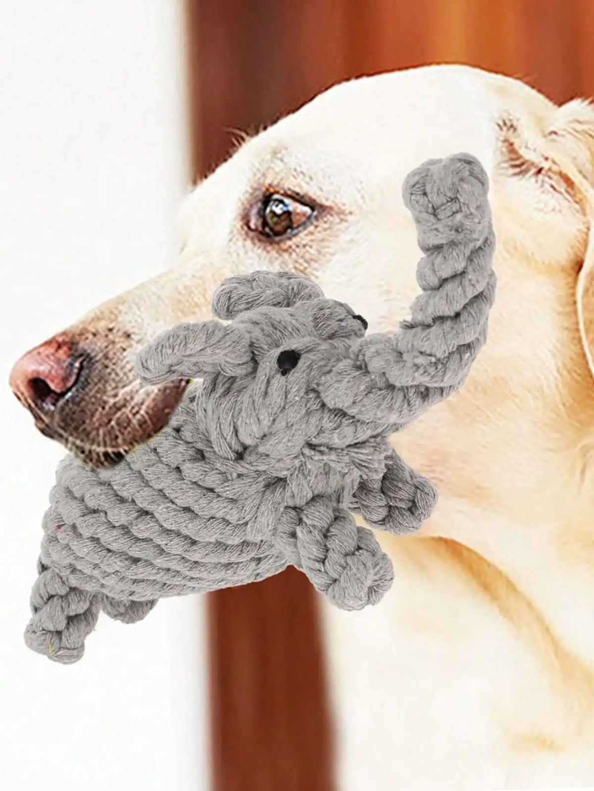 Juguete de soga tejida para perros con diseños de figuras