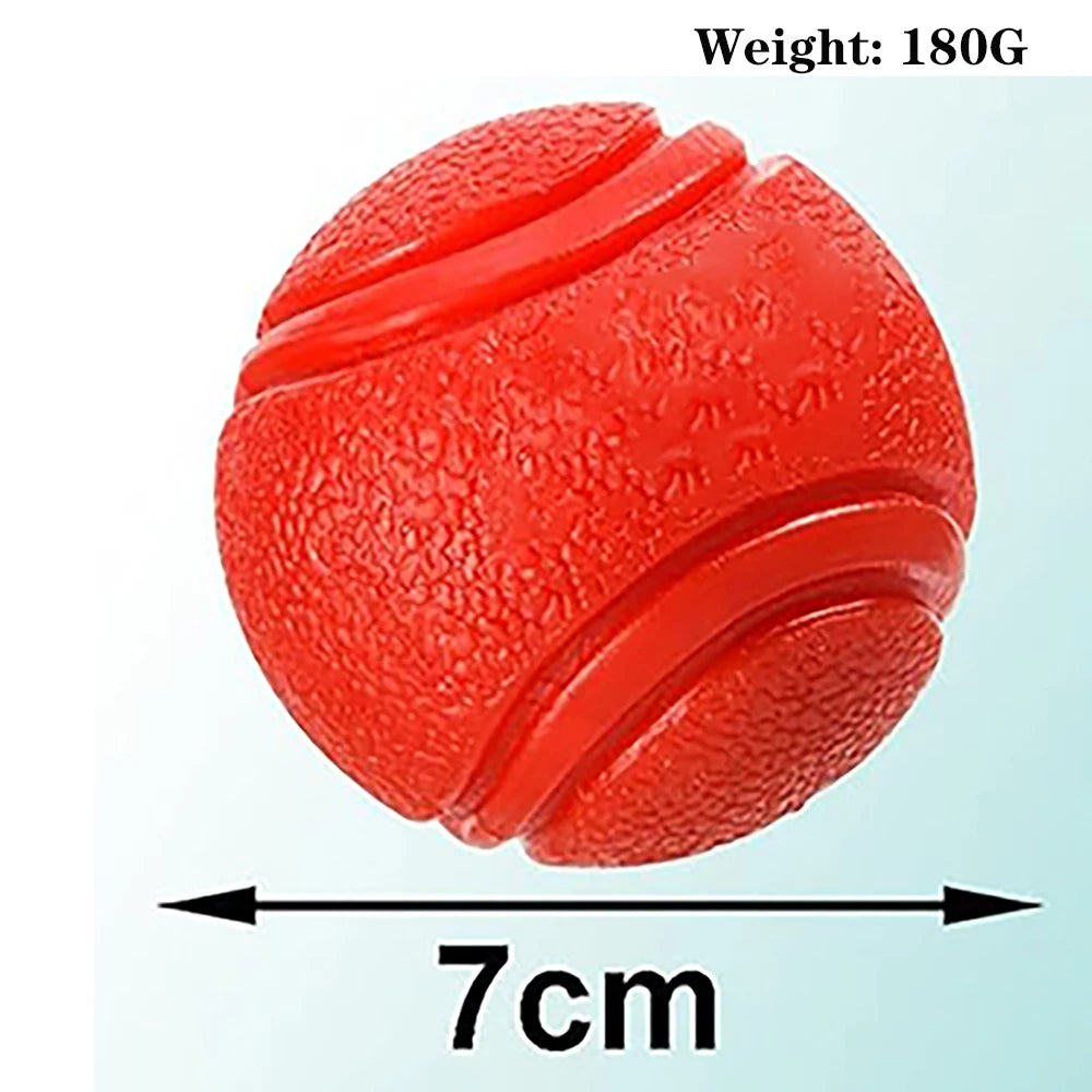 Pelota maciza de goma para juegos con perros