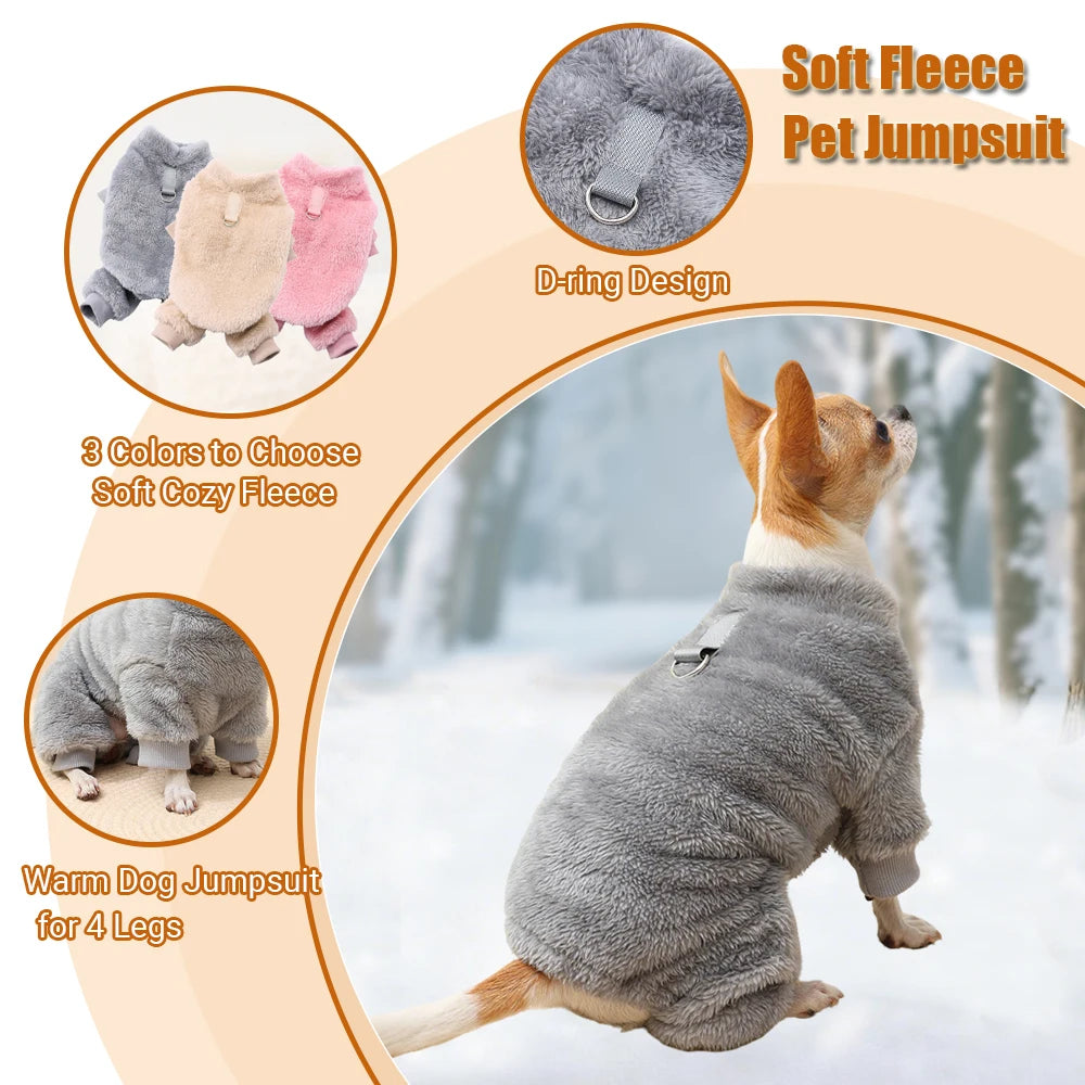 Enterito de abrigo liso para perros y gatos
