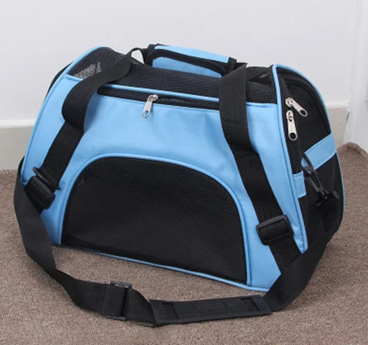 Bolso transportador plegable de nylon con ventilación