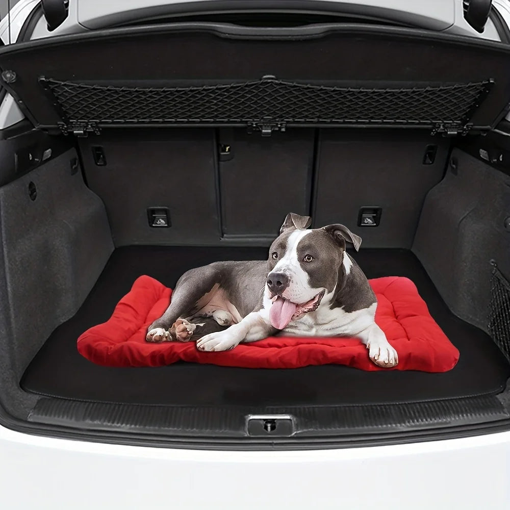 Colchoneta lavable para perros con superficie de jean