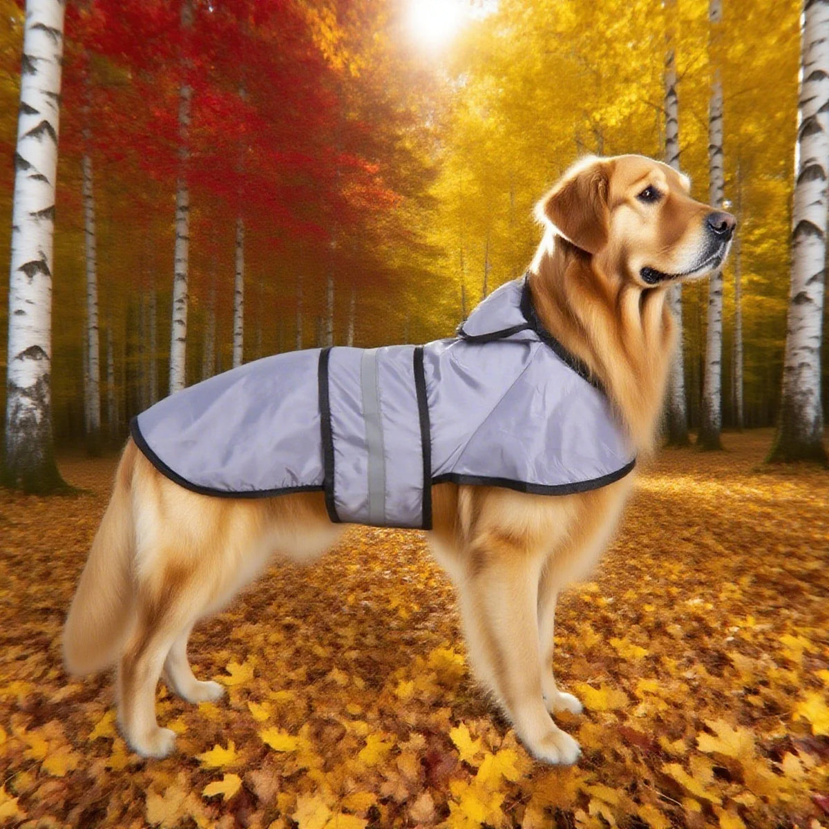 Piloto para perros con capucha y colores lisos