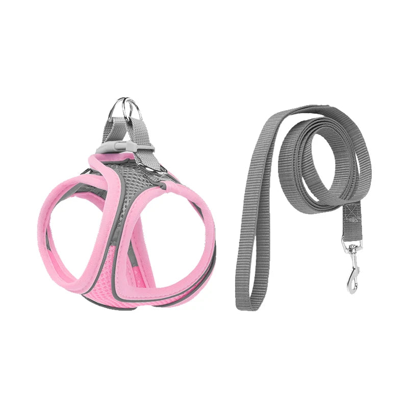 Pretal chaleco reflectivo con correa para perros pequeños