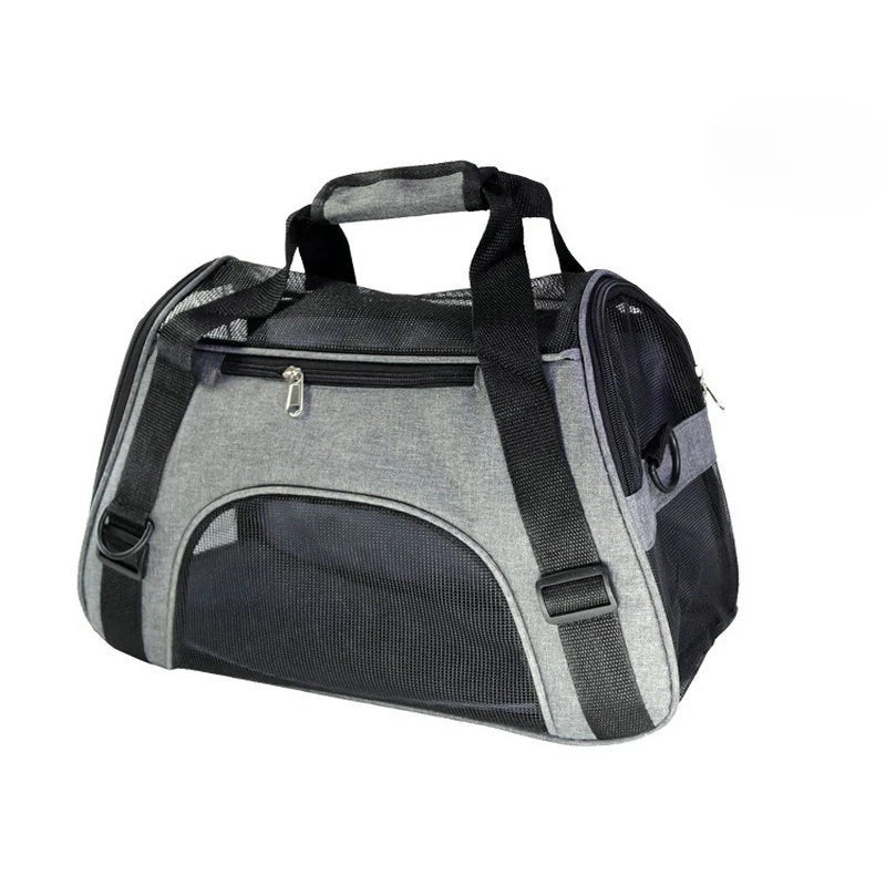 Bolso transportador plegable de nylon con ventilación
