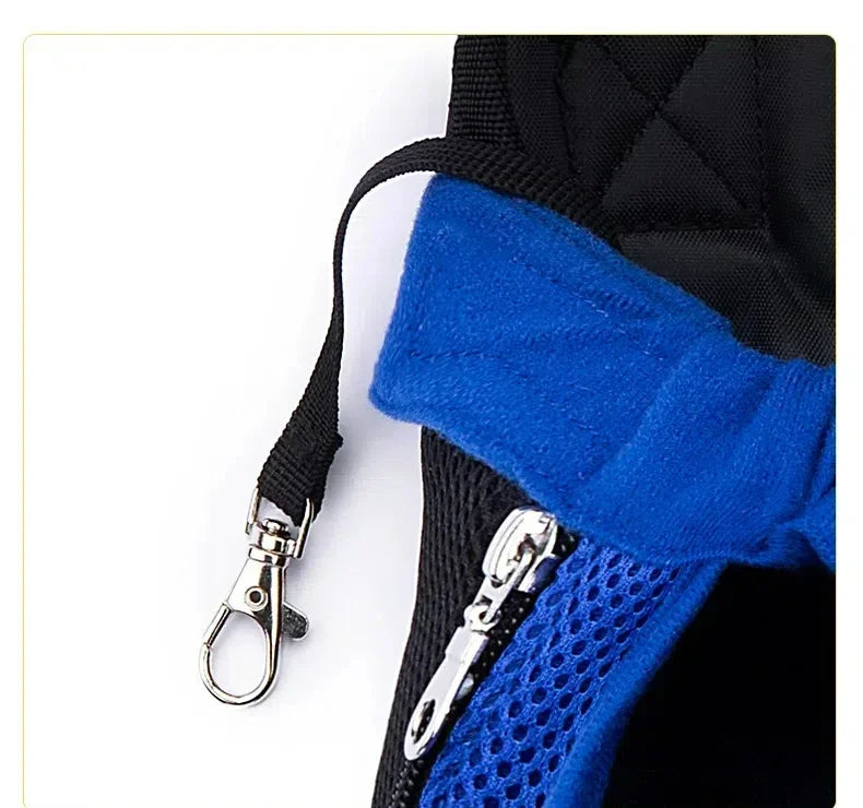 Mochila frontal de malla para mascotas pequeñas
