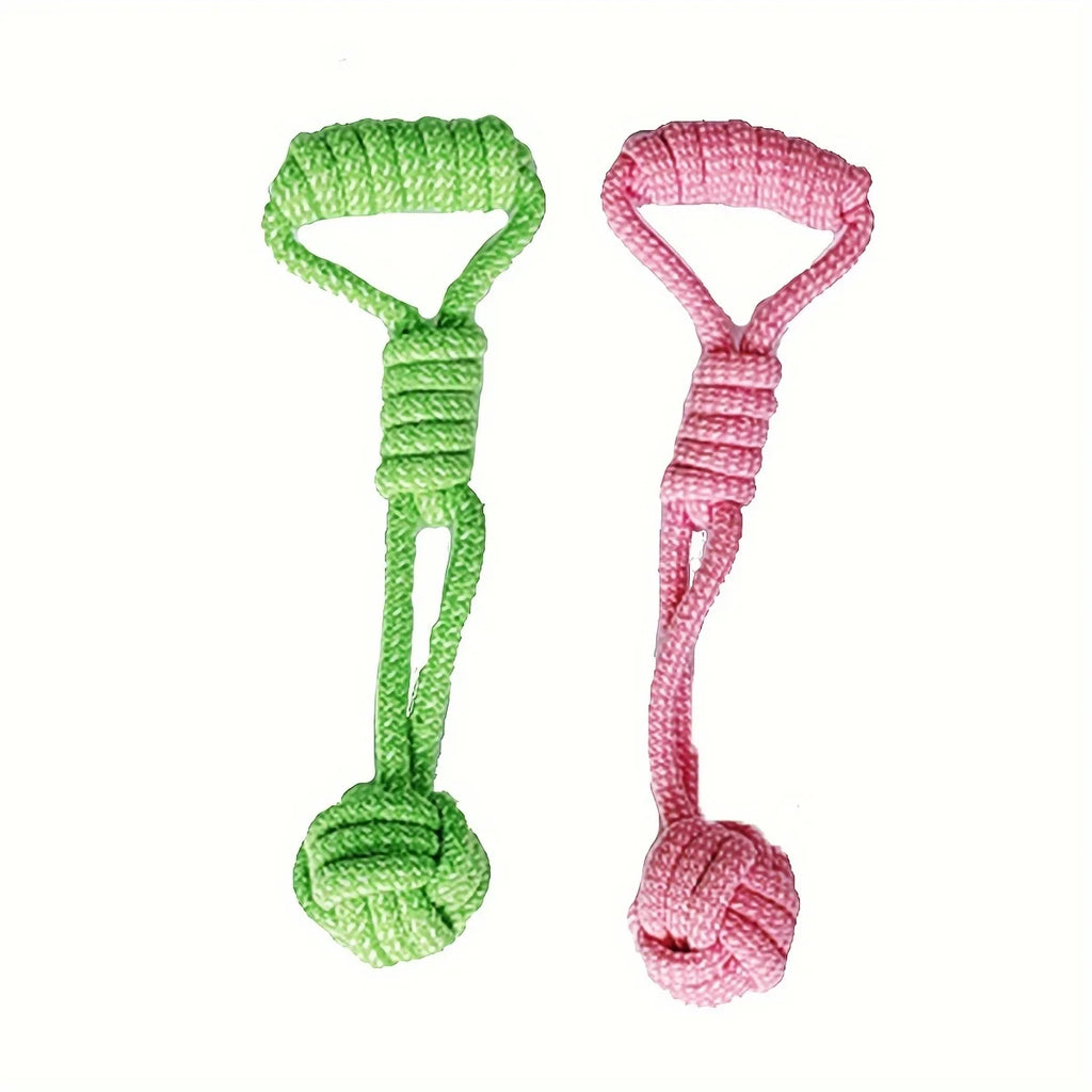 Pelota con soga de agarre para perros