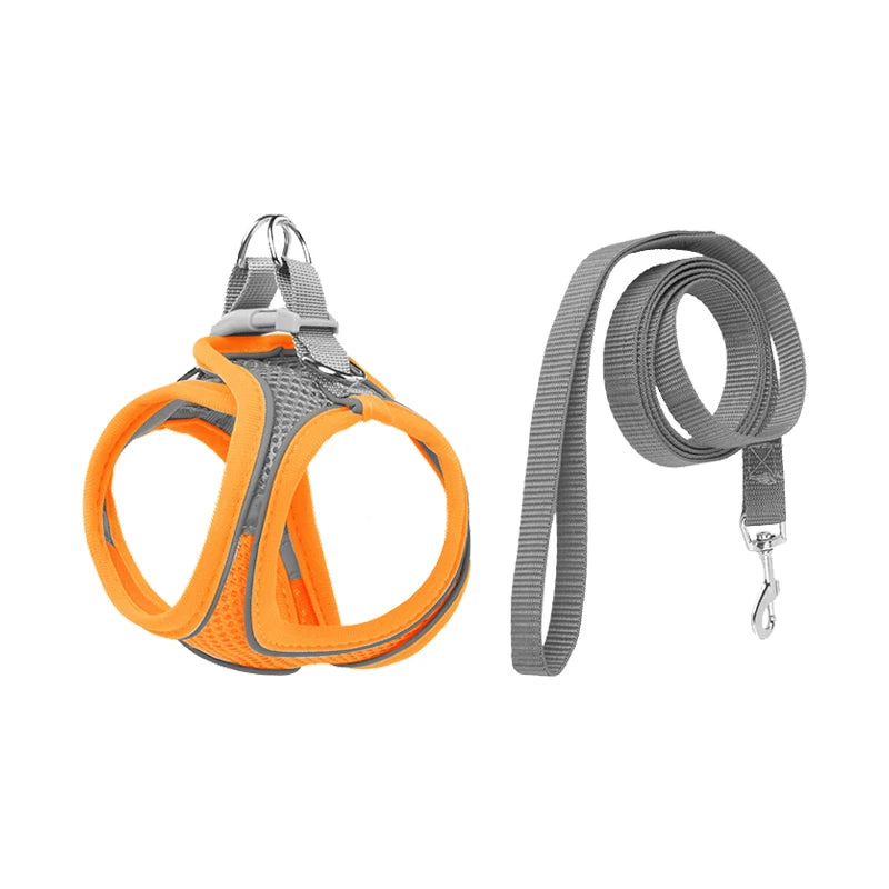 Pretal chaleco reflectivo con correa para perros pequeños