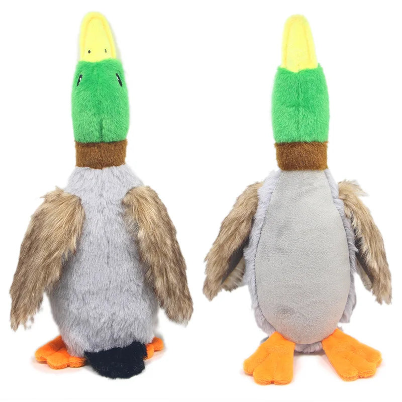 Pato de peluche con sonido para perros