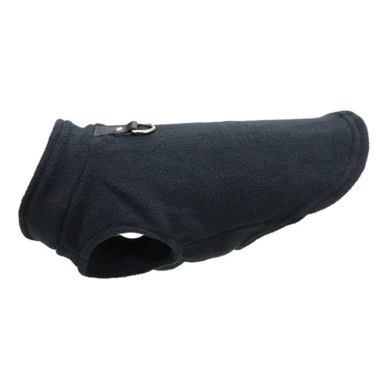 Chaleco de polar con argolla para perros pequeños y gatos