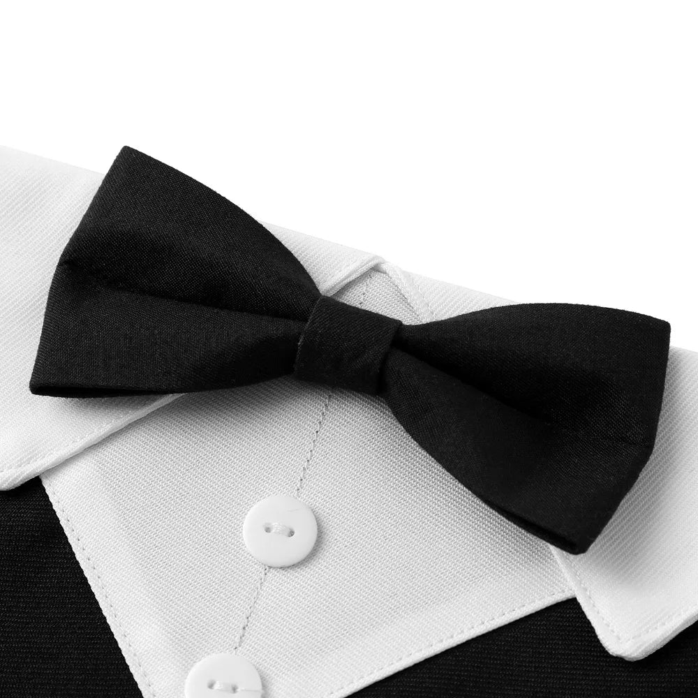 Bandana de gala para mascotas con moño ajustable