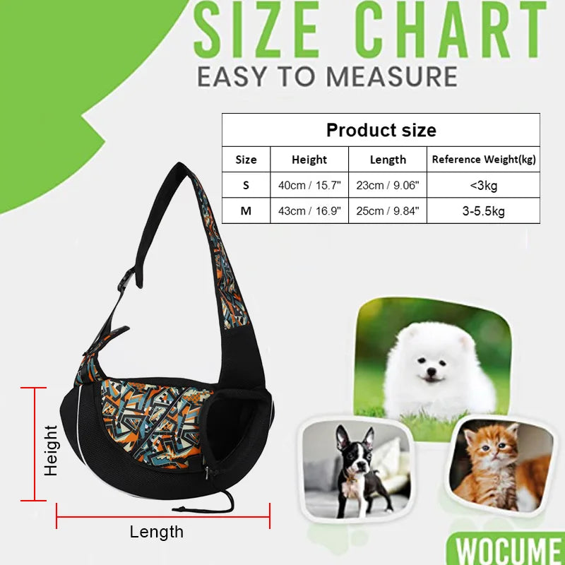Bandolera ventilada para gatos y perros pequeños
