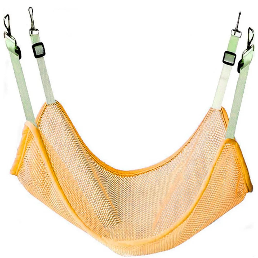 Hamaca de malla para gatos con correas ajustables