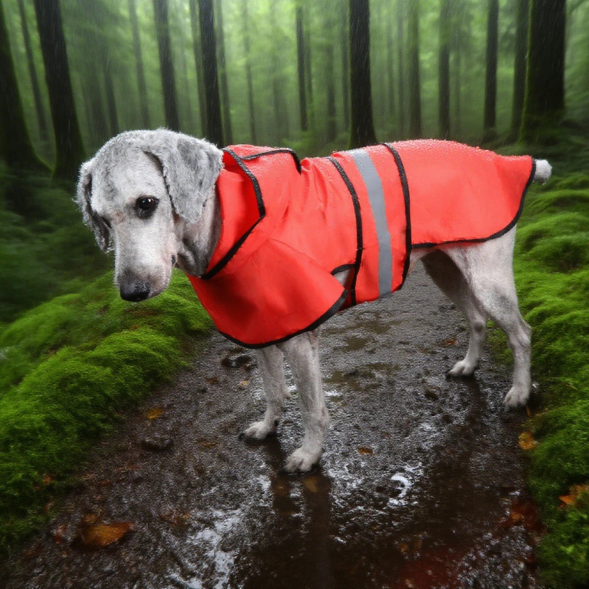 Piloto para perros con capucha y colores lisos