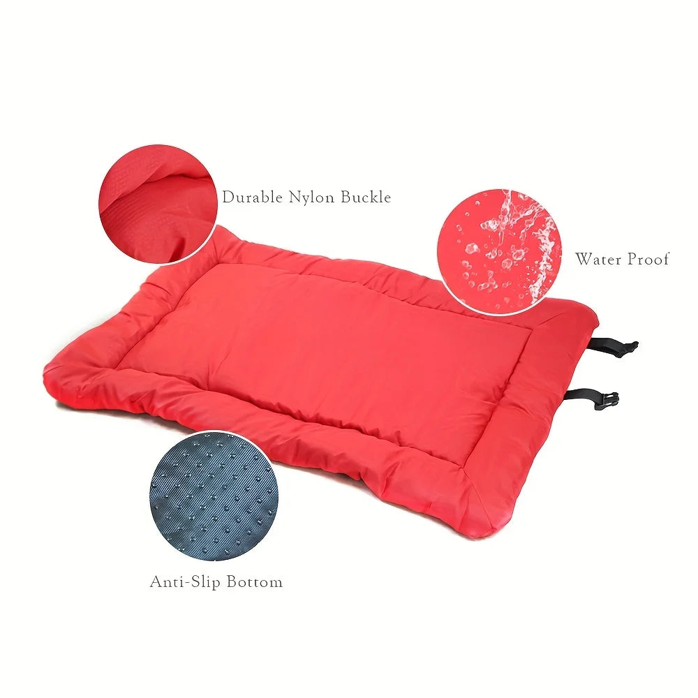 Colchoneta lavable para perros con superficie de jean