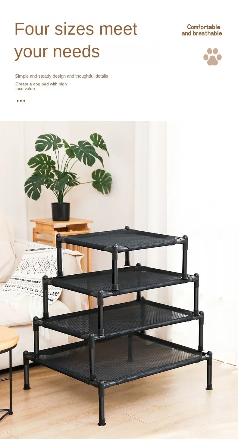 Catre elevado plegable para perros y gatos