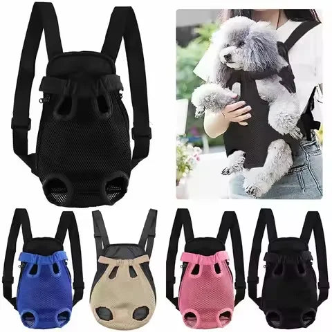 Mochila frontal de malla para mascotas pequeñas