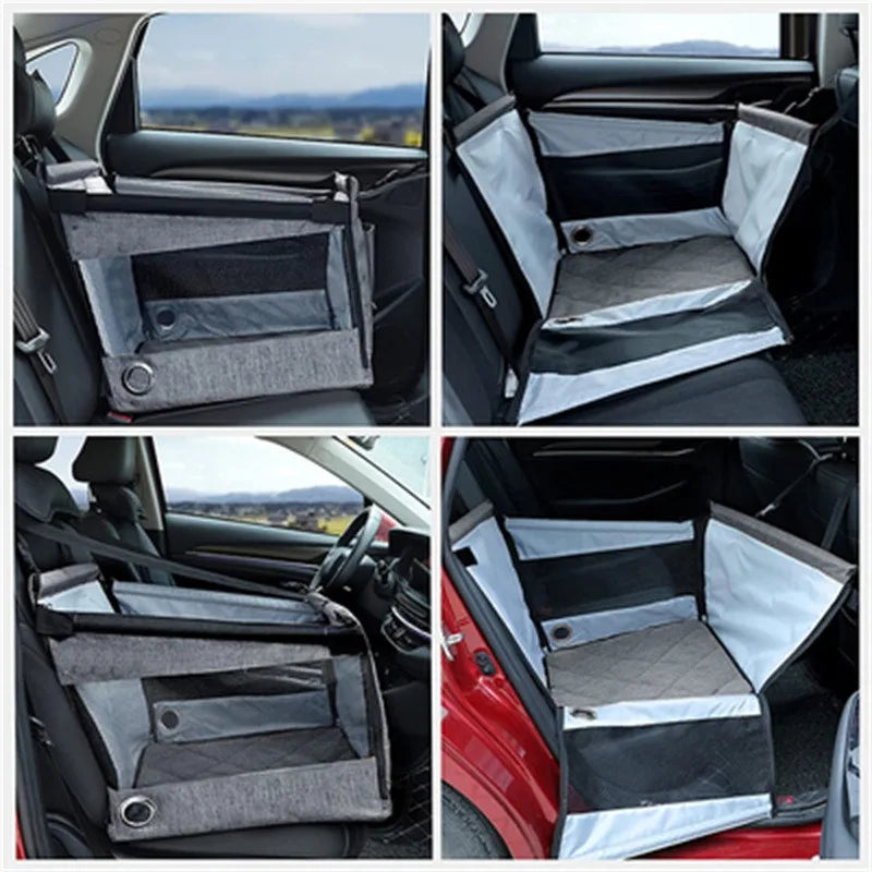 Asiento transportador para perros con malla de ventilación