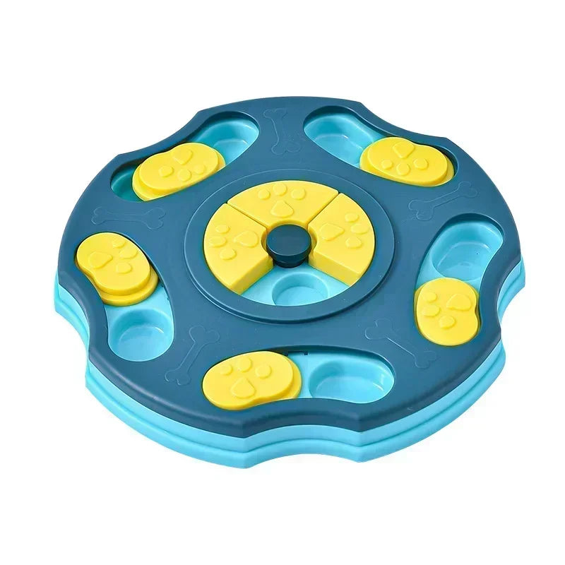 Tablero interactivo para perros con piezas deslizantes