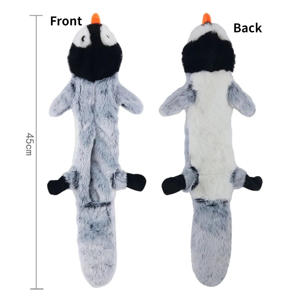 Peluche plano para perros sin relleno y con sonido